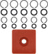 (5+5 Sets) 3/8" & 1/2" Impact Wrench Retainer Rings with O-ring, Fit For Electric/Pneumatic Wrench, Including Anvil Retaining Ring Install Tool...