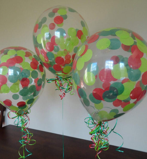 Red Tissue Confetti 1inch Circle Confetti 5000pcs for Filled Balloon or Table Party Decoration...