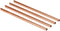 HealthAndYoga™ qPipe Copper Drinking Straws - Healthier, Reusable and Environment Friendly Straws with Cleaning Brush (Set of 4)...