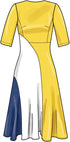 Simplicity Women's Fitted Color Block Dress Sewing Pattern Packet, Design Code S9887, Sizes 20W-22W-24W-26W-28W...