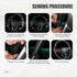 Steering Wheel Cover, Leather Steering Wheel Cover, Breathable Steering Wheel Cover, Hand Sewing Steering Wheel Cover for Most Cars Trucks SUVs (F...