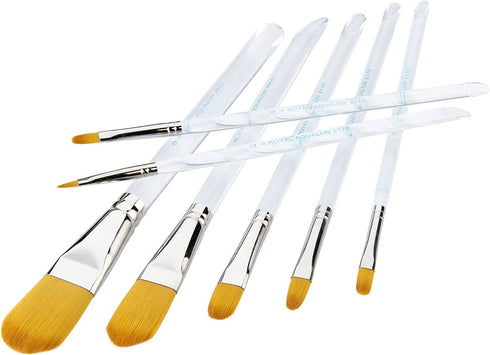 Aqualon Royal & Langnickel(R) Filbert Brush Set-7/Pkg...