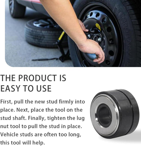 22800 Wheel Stud Installer, Wheel Stud Installer, Safe, Saves Time, Effort, Tire Stud Tool, Auto Tire Stud Installer Tool Replacement for Most All...