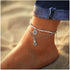 Boho Flower Ankle Bracelet White Hemp Rope Layered Anklets Flower Drop Anklet Bracelet Layered Pineapple Anklet Foot Chain Jewelry for Women...