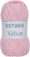 Estako Velvet Chenille Blanket amigurumi Yarn for Crocheting and Knitting Super Bulky 100 gr (132 yds) (1310 - Baby Pink)...
