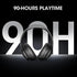 DOQAUS ???????????????? Bluetooth Headphones Over Ear, 90H Playtime Bluetooth 5.3 Wireless Headphones 3 EQ Modes, Built-in HD Mic, HiFi Stereo Sou...