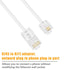 Uvital Phone Jack to Ethernet Adapter, RJ11 to RJ45 Adapter, RJ45 Female to RJ11 Male for Landline Telephone, with RJ45 to RJ11 Cable (RJ45 Couple...