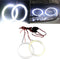 Qasim 1-Pair White 70MM 60SMD COB LED Halo Ring Angel Eyes Car LED Fog Light DRL with lampshade Cover 12V 24V DC...
