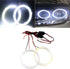 Qasim 1-Pair White 70MM 60SMD COB LED Halo Ring Angel Eyes Car LED Fog Light DRL with lampshade Cover 12V 24V DC...