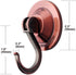 Suction Cup Hooks, 4-Pack Vacuum Wreath Hangers for Flat Smooth Wall Surface, Copper...