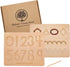 My First Learn to Write Wooden Number Tracing Board Preschool Handwriting Practice for Kids Age 3 4 5 Double-Sided Learning to Write ABC Education...