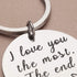 Valentine Day Gifts Couple Key Chain Gifts for Him Her-Husband for Girlfriend Boyfriend Wife Keychain Gifts for Anniversary Birthday Wedding Gifts...