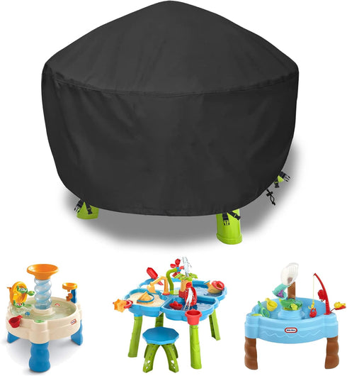 Kids Water Table Cover Little Tikes Spiralin' Seas Waterpark Play Table cover Sand Water Table Cover Outdoor Toys Cover 34X34X18 inch-(Cover only)...