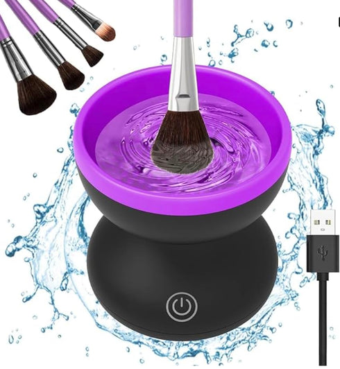 Electric Makeup Brush Cleaner Machine -Conforzy Portable Automatic USB Cosmetic Brushes Cleaner Cleanser Tool for All Size Beauty Makeup Brush Set...