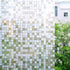 Bloss Window Privacy Film Stain Glass Frosted Window Film Decorative Windows Cover Small Mosaic Heat Control Glass Film for Home Office,17.7 x 78....