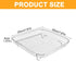 Square Air Fryer Rack,3 Layer Stainless Steel Stackable Dehydrato-r Rack with An-ti-scalding Clip,Stainless Steel Multi-Layer Dehydrato-r Rack Air...