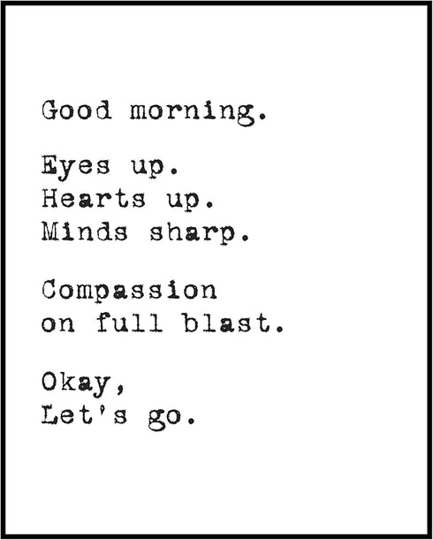 Posterizer 1 pcs-Good morning motivating quote poster-Motivational & Inspirational Art-Gift for Daughter, Son, Kids-Gift for Entrepreneurs - UNFRA...