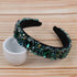 Baroque Head Hoop Band Colorful Glass Crystal Hairbands for Women Luxury Rhinestone Beaded Palace Headbands Jewelry (Green)...