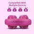 POWMEE M1 Kids Headphones Wired Headphone for Kids,Foldable Adjustable Stereo Tangle-Free,3.5MM Jack Wire Cord On-Ear Headphone for Children (Purp...