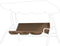 GOTOTOP 3-Seat Cushion Cover Waterproof Fabric Cushion, Courtyard Garden Swing Hammock for Patio Courtyard Garden 59.1 x 19.7 x 3.9in(Brown)...