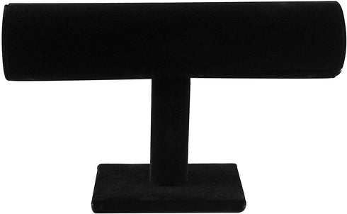 Super Z Outlet Black Velvet T-Bar Jewelry Display Stand Bracelet & Necklace Holder for Home Organization...