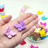 20Pcs Silicone Butterfly Beads, Cute Cartoon Animal Beads, Colorful Shaped Flat Beads, Loose Silicone Spacer Beads, for Adults DIY Necklaces Brace...