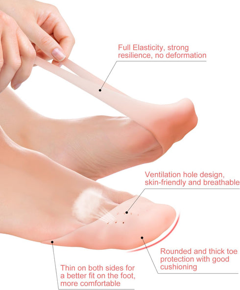 8Pcs BLATOWN Silicone Toe Protectors Toe Covers for Women Men Shoe Filling, Gel Toe Pads Toe Cushions with Breathable Hole for Pain Relief Fit for...