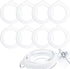 8pcs Silicone Replacement Gaskets, Silicone Sealing Ring Jar Rubber Seals for Storage Glass Sealed Canning Jars (3.7inch Outer Diameter, 2.7inch I...