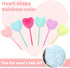 6 Pack Colorful Fluffy Ball Pen,Heart Shape Pom Pom Pen for Girls Creative Plush Pen Ballpoint Pens for School and Office Supplies...