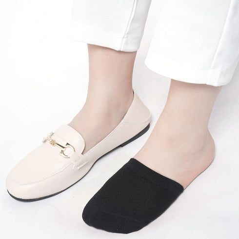 Women's Toe Socks for Mules, Half Socks for Women Toe Toppers Liner No Show Toe Covers 4/6 Pairs...