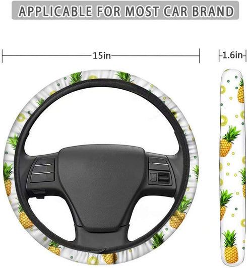 Aztec Ethnic Stripes Steering Wheel Cover Automotive Steering Car Covers Universal 15 Inch Car Accessories Women Girls Gift...