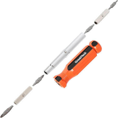 GreatNeck SD11C 11 in 1 Screwdriver and Nut Driver Set, Classic Grip Handle, Multi Tool Screwdriver Kit, Electrician Tools...