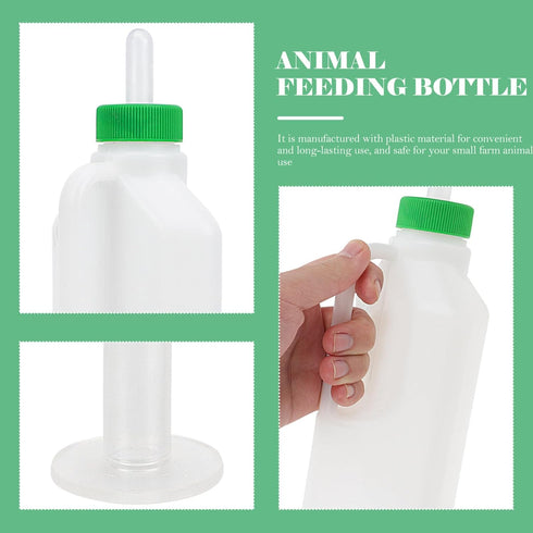 1 Set Lamb Feeding Bottle Sheep Feeding Bottle Plastic Animal Milk Bottle Lamb Nursing Bottle Calf Nursing Bottle Goat Feeding Bottle Pet Feeding ...