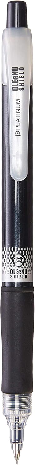 Platinum Mechanical Pencil Oleenu Shield, 0.5mm, Metallic Black (MOLS-200-#1)...
