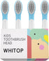 Kids Sonic Electric Toothbrush Replacement Brush Heads for Children Aged 3-6, Gentle Care Soft Bristles, 4 Pack, E16 Blue...