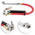 Air Compressor Hose Tool Kit Handheld Car Air Tire Pressure Filler Fill Inflator Gauge Dual Chuck...