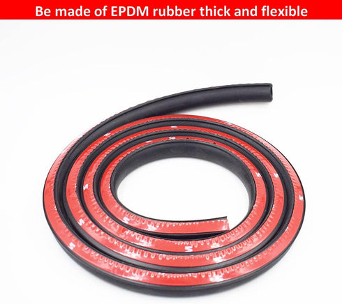 Seal Strip Big D-Shape Weatherstrip Door Seal 0.649" Height X 0.57" Width Automotive Door Soundproofing, Car Motor Auto Door Rubber Weather Stripp...