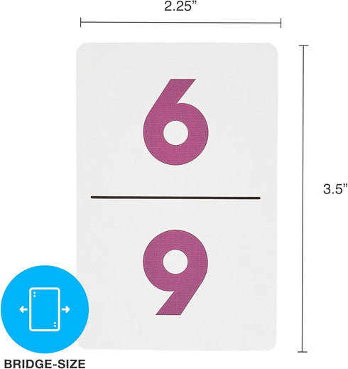 Brybelly Travel Dominos Playing Cards with Numerals - Lightweight Portable Double 12 Dominoes Set - Easy to Hold, Read, and Play for Children and ...