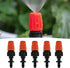50 Pack Adjustable Atomizing Nozzles, 1/4 Inch Drip Irrigation Parts Sprayers Drippers, Drip Irrigation Spray Emitters, for Garden Greenhouse Agri...