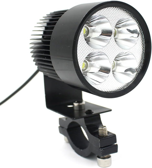 LEORX 12V-85V 20W Motorcycle E-bike LED Headlight Lamp Car Accessories (Black)...