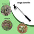 Garden Weed Pulling Tool, Handle Manganese Steel Forged 4 Teeth Dual Purpose Weed Puller, Lightweight Portable Garden Weeder Tool Uprooting Weedin...