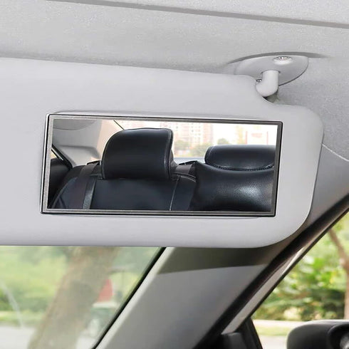 Auto Sun Visor HD Makeup Mirror,Portable Self-Adhesive Seatback Stainless Steel Mirror,Universal Car Interior Cosmetic Mirror...