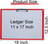 11x17 Clipboard Landscape Extra Large Clipboard 11 x 17 Clipboards Plastic Art Clipboard Low Profile Clip Long Clipboard Heavy Duty Drawing Clipbo...