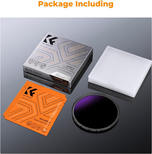 K&F Concept 52mm ND1000000 Ultra Dark ND Camera Lens Filter 20-Stops Fixed Neutral Density Filter with 18 Multi-Layer Coatings (K Series)...