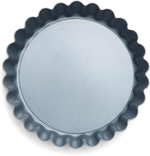 Fox Run Set of 6 Loose Bottom Mini Tart and Quiche Non-Stick Baking Pans, 4-Inch Diameter, Grey, Model Number: 44460...