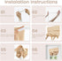 Self-Adhesive Sidelight Door Curtain,Door Curtains for Door Window Small Door Window Coverings, 1 Panel, W10 x L42, Beige...