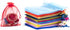 FOCCIUP 100 Pcs 3x4 Inches Mixed Color Organza Gift Bags with Drawstring for Christmas Wedding Birthday Party Favor...
