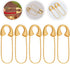 SEWACC 5pcs Heavy Duty Safety Pin Brooch Pin Brooches Metal Spring Lock Pin Fasteners Dresses Sewing Crafting Making for Clothes Hats Skirts Garme...
