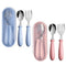 4 Pcs Toddler Utensils, Toddler Forks and Spoons,stainless Steel Baby Utensils Baby Silverware Set with Storage Box for Safe Dining...