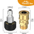 Twinkle Star Pressure Washer Adapter Set Quick Connect Kit, M22 14mm Swivel to 3/8'' Quick Connect...